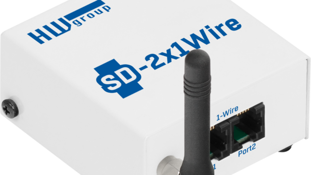 HWg SD 2x1Wire SensDesk monitoring Tset | Value Added IoT distributie | MCS