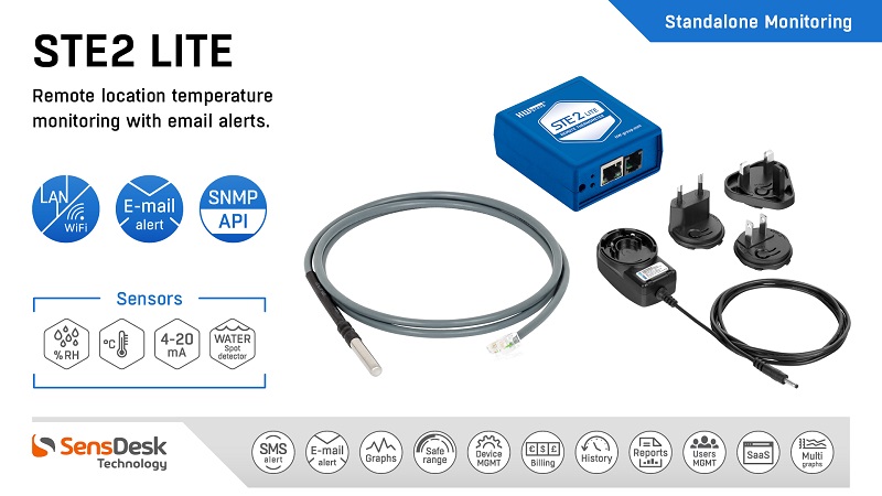 Monitor Temperature at Remote Locations with new STE2 LITE